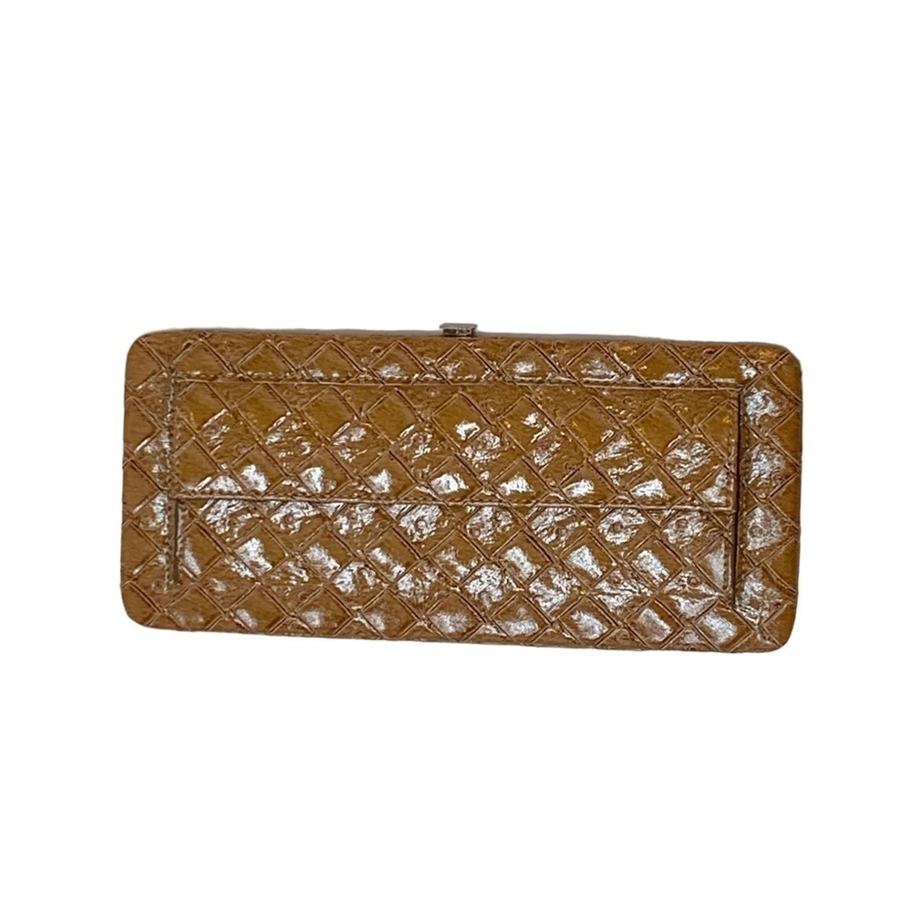 Unbranded Faux croc wallet in tan. Length 10”, Pocket w snap. - PRICE REDUCED